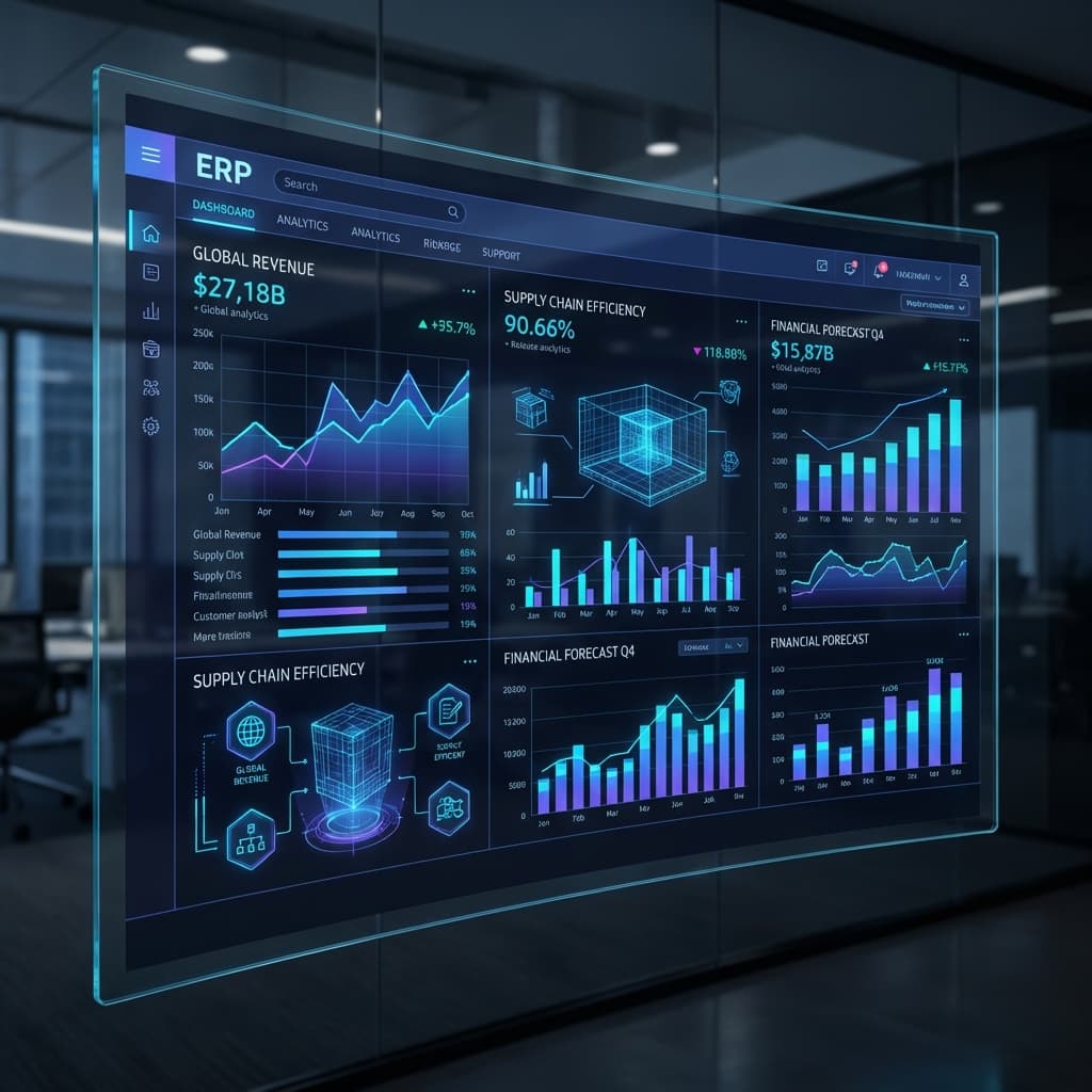 ERP Dashboard Interface